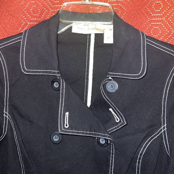 Susan Bristol Black Jacket M - Picture 3 of 9